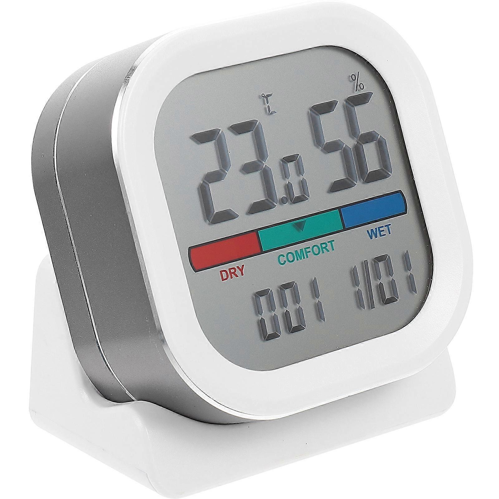 High Precision Hygrometer Digital For Public Places Simple Design ABS Material 3.1×3.1×1.5in Temperature Monitoring 1Pcs