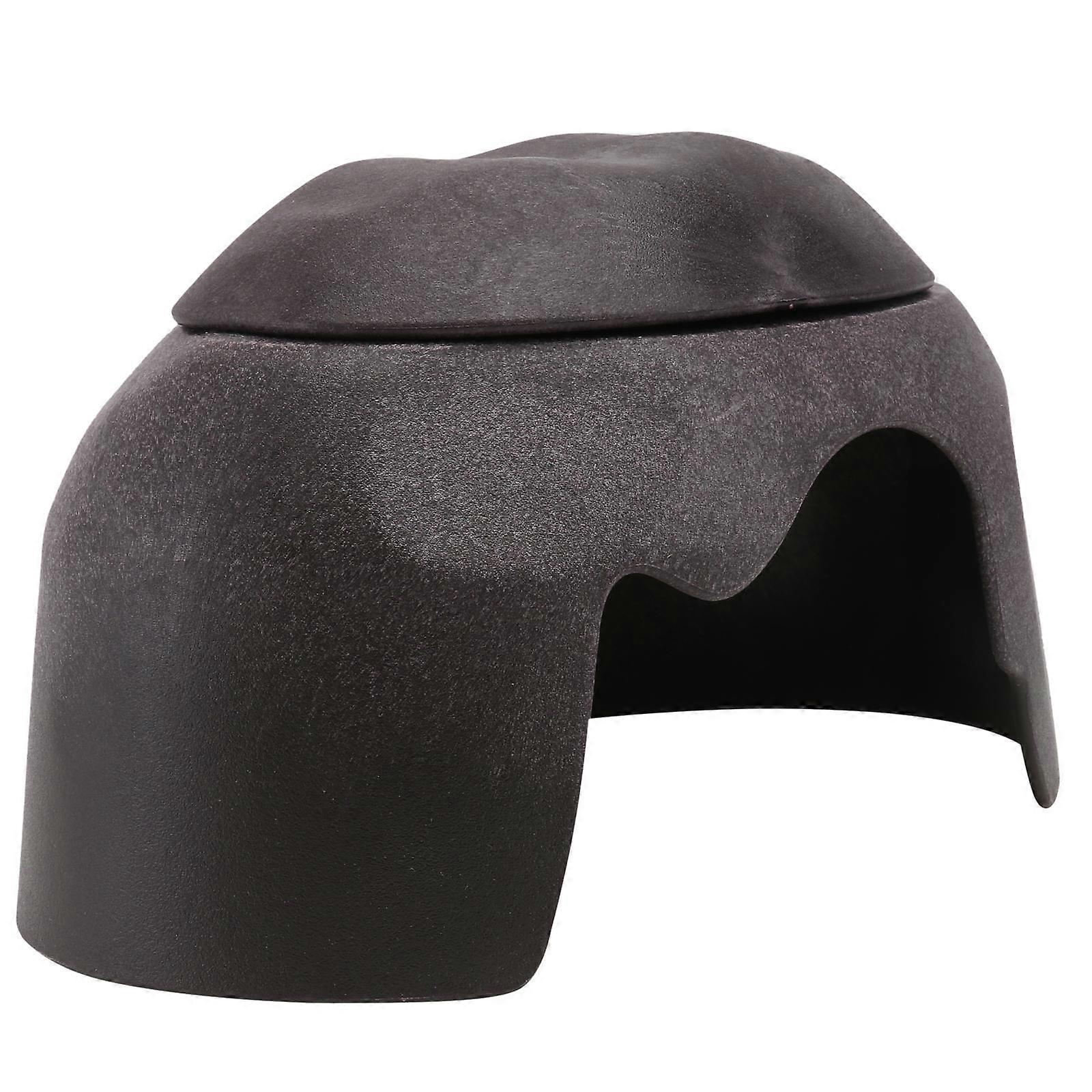 Turtle Humidification Cave with Ceramic Basin – Small Reptile Habitat Shelter for Tortoises, Spiders, and Landscaping Use