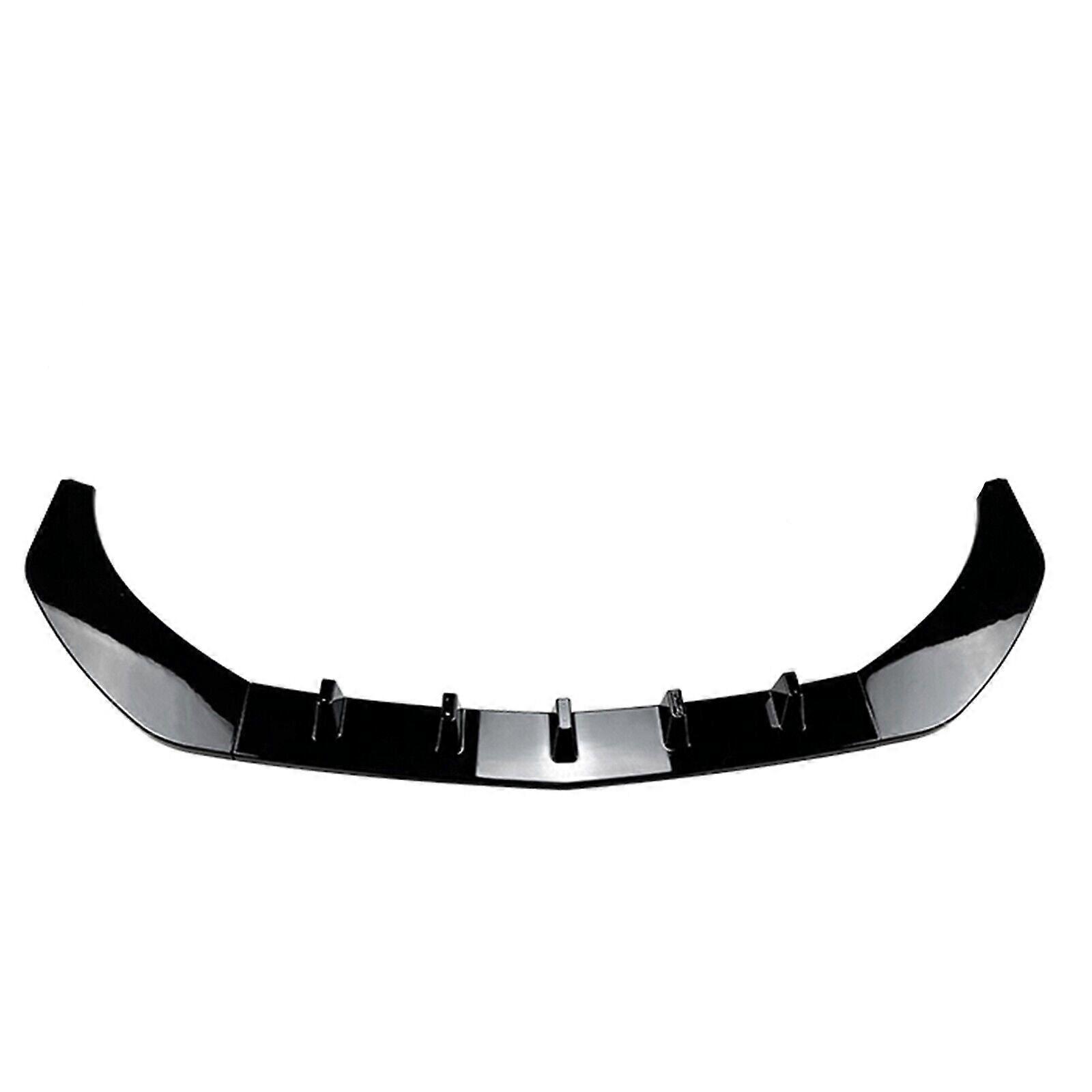 Front Bumper Spoiler Lip For Benz C117 Cla200 Cla260 Cla45 Amg 2016-2019 Black