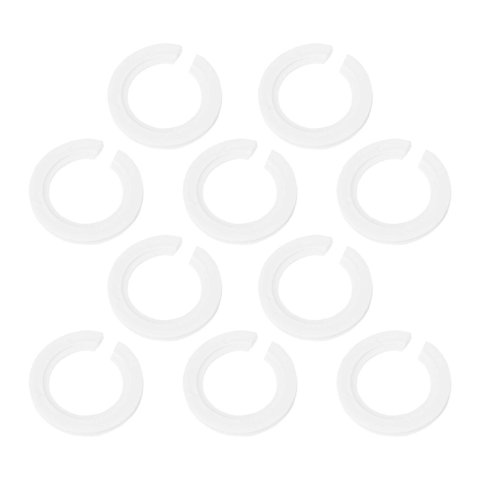 Lamp Shade Converter Ring for E27 to E14 Socket White Plastic 10 Pieces Lightweight Easy to Use