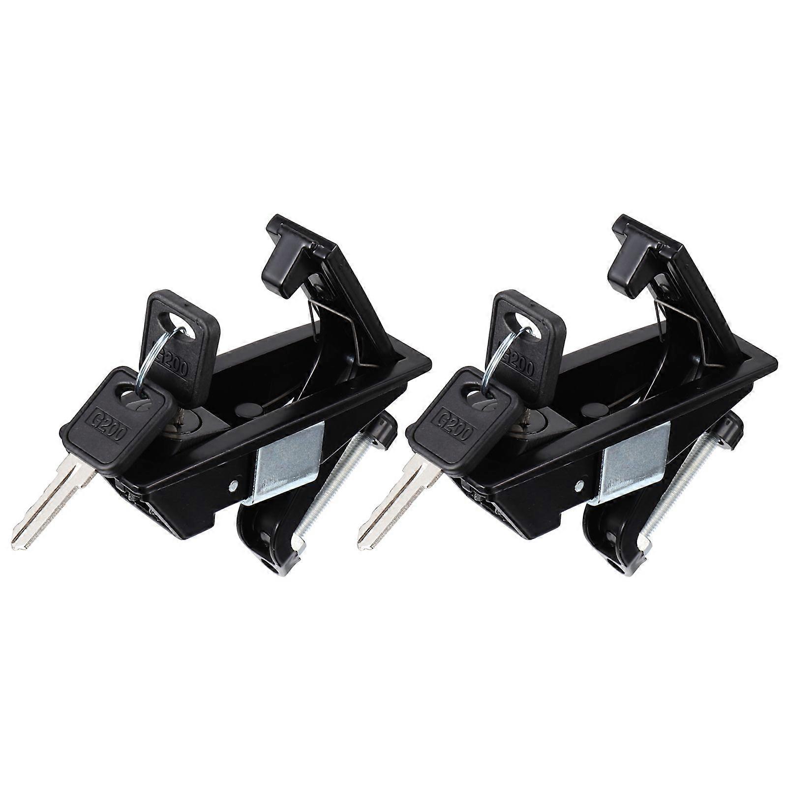 Replacement Flush Lock Zinc Alloy For Off Highway Vehicles 12X5CM Compressive Action 2Pcs