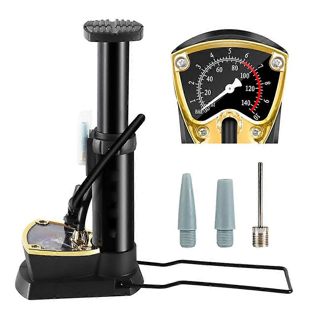 Bicycle Pump Portable Foot And Floor Pump With Pressure Gauge For Bikes Portable Bicycle Air Pump Inflator