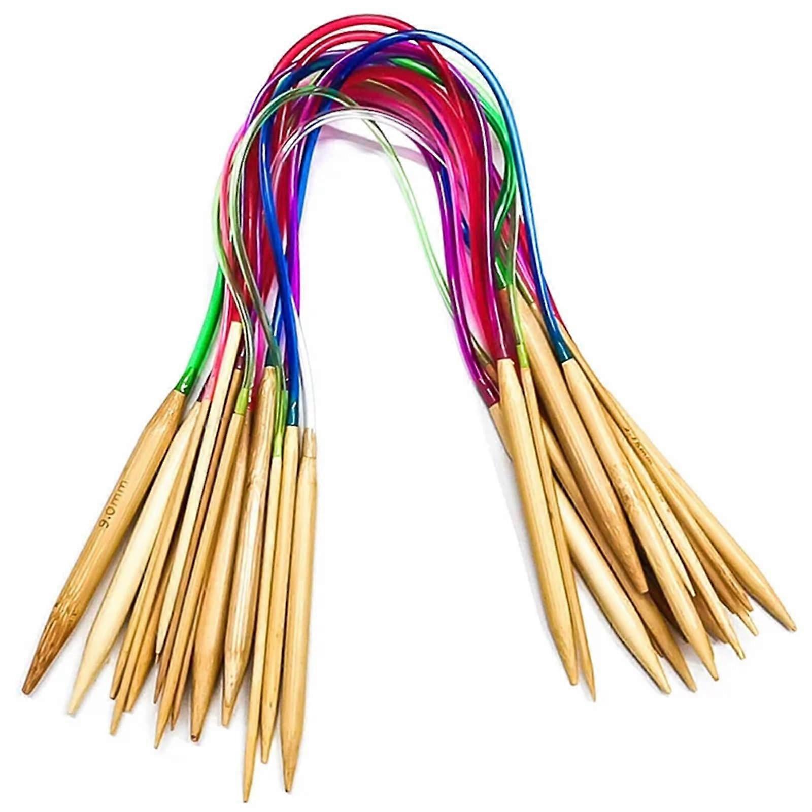 Circular knitting needles, 18piece set, 40–120 cm, for web projects