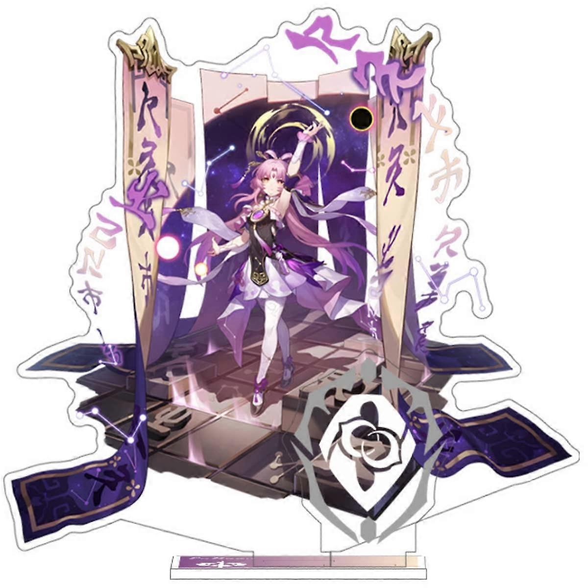 Game Bilayer Figure Stand Game Figure Acrylic Peripheral Ornaments Collections Cosplay (Fu Xuan)