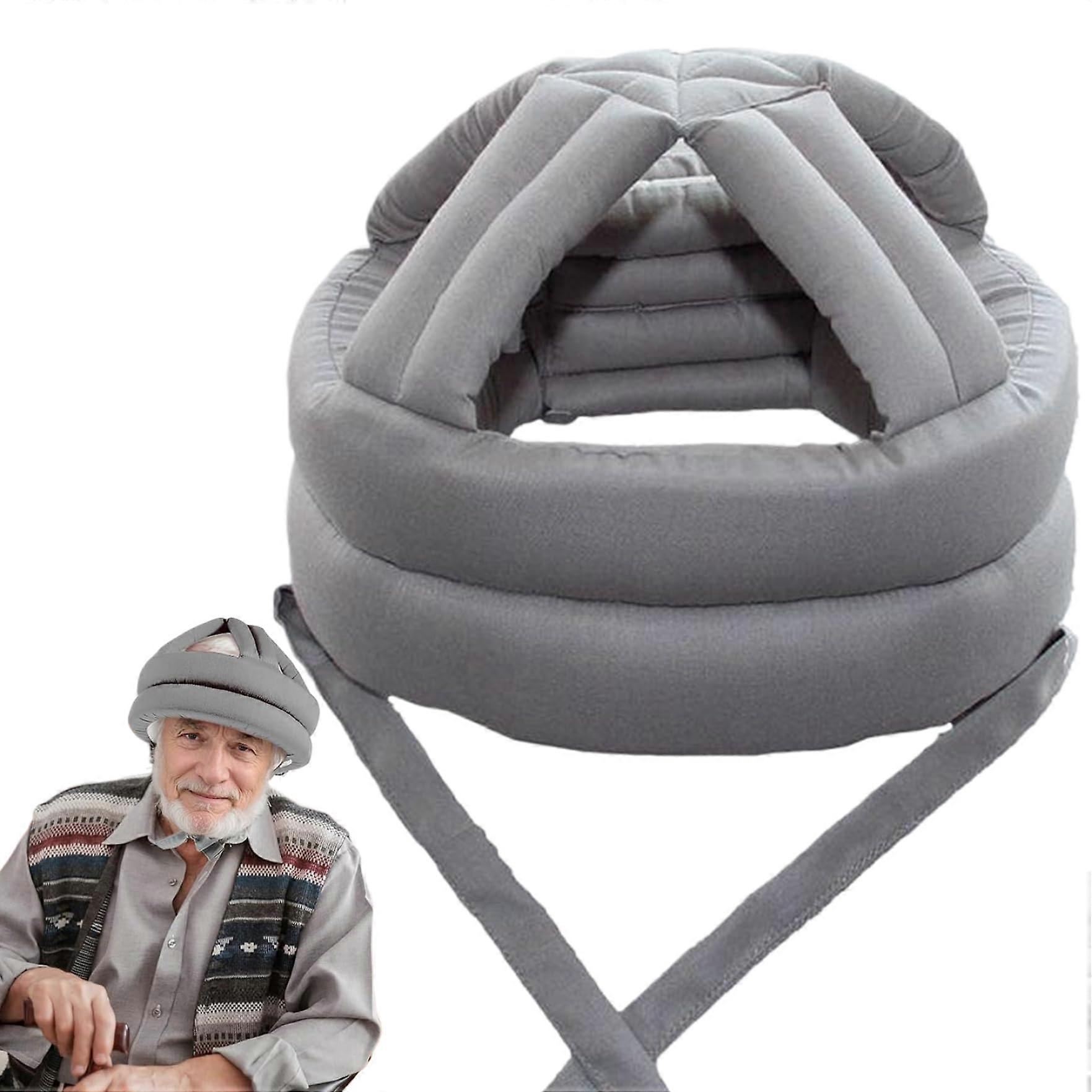 Protective Helmet for Older Adults, Thick Breathable Anti-Fall Safety Helmet, Soft Adjustable Head Protection for Home Gardening