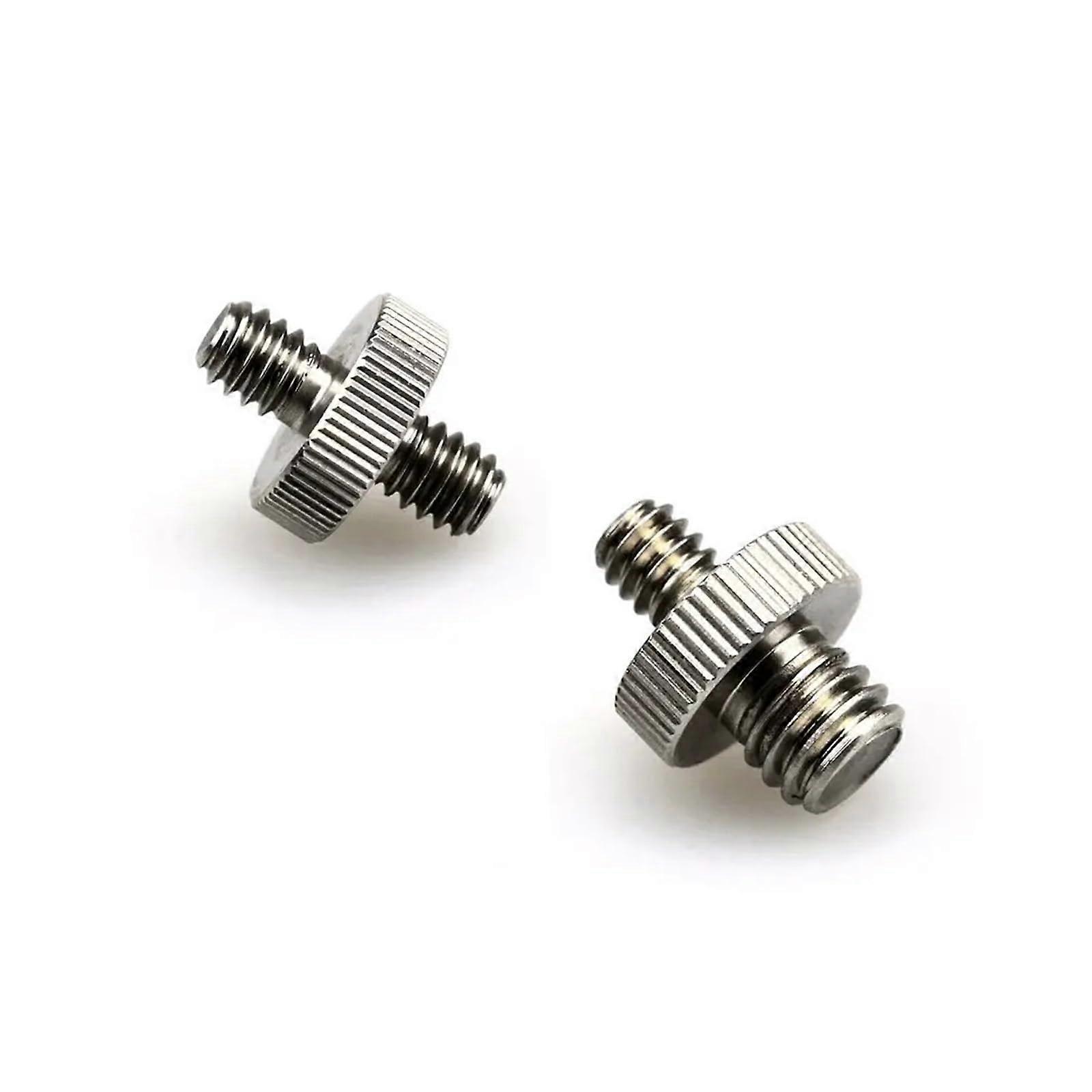 1/4 inch plug to 1/4 inch thread adapter, compatible with tripod stand, metal