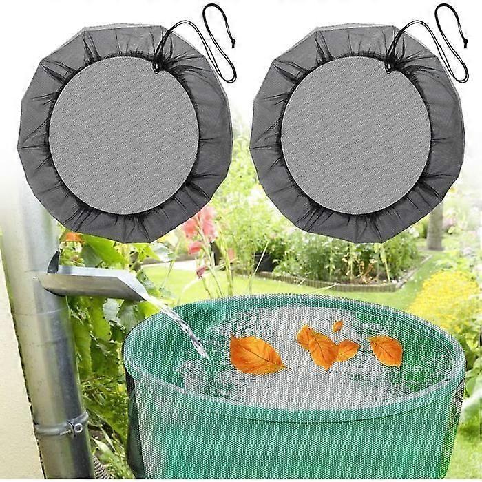 Rain Barrel Net - Rain Barrel Cover With Drawstring - 80 Cm - 2Pcs