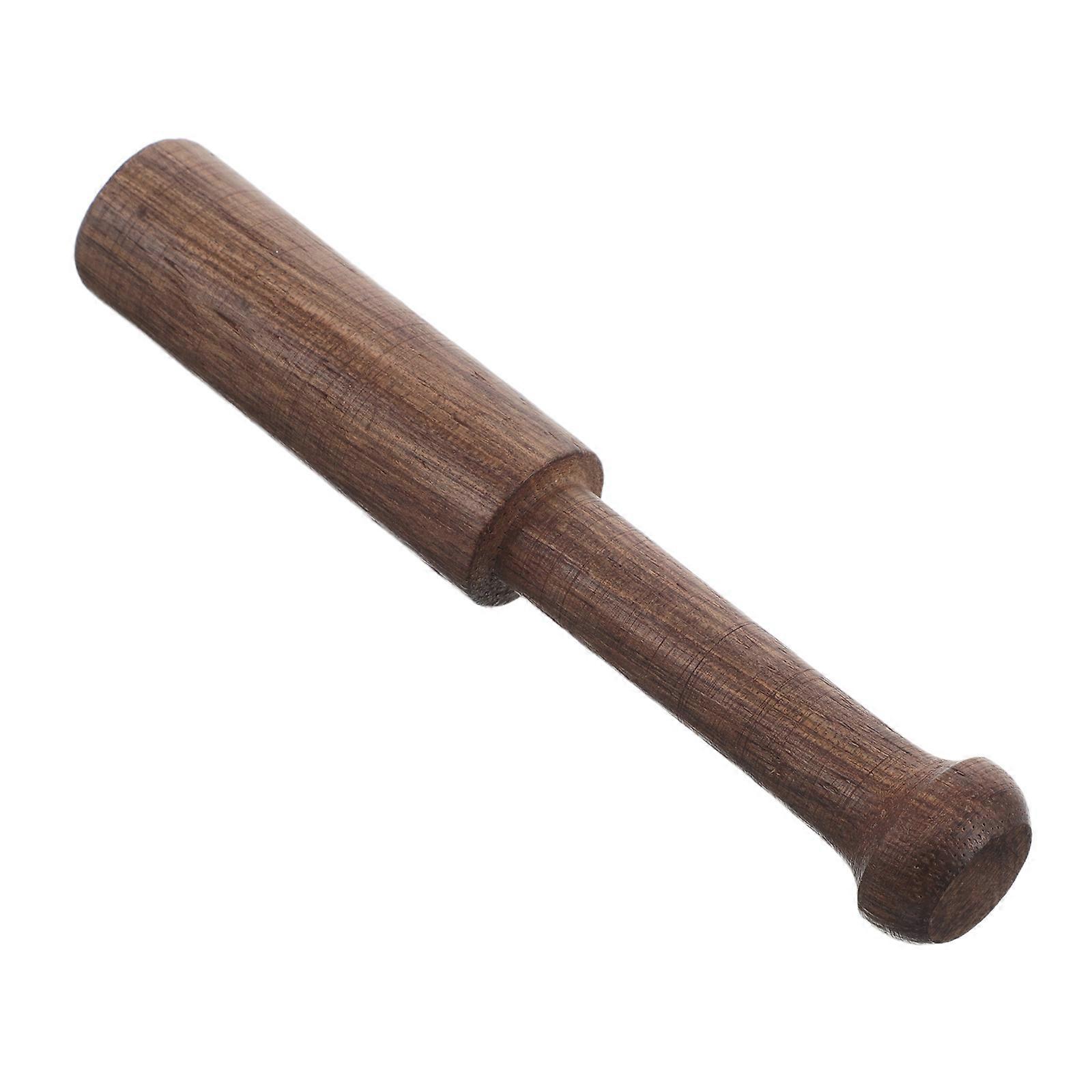 Wood Singing Bowl Mallet Handcrafted in Nepal with Coffee Color Ergonomic Handle for Decoration 4.5 Inches
