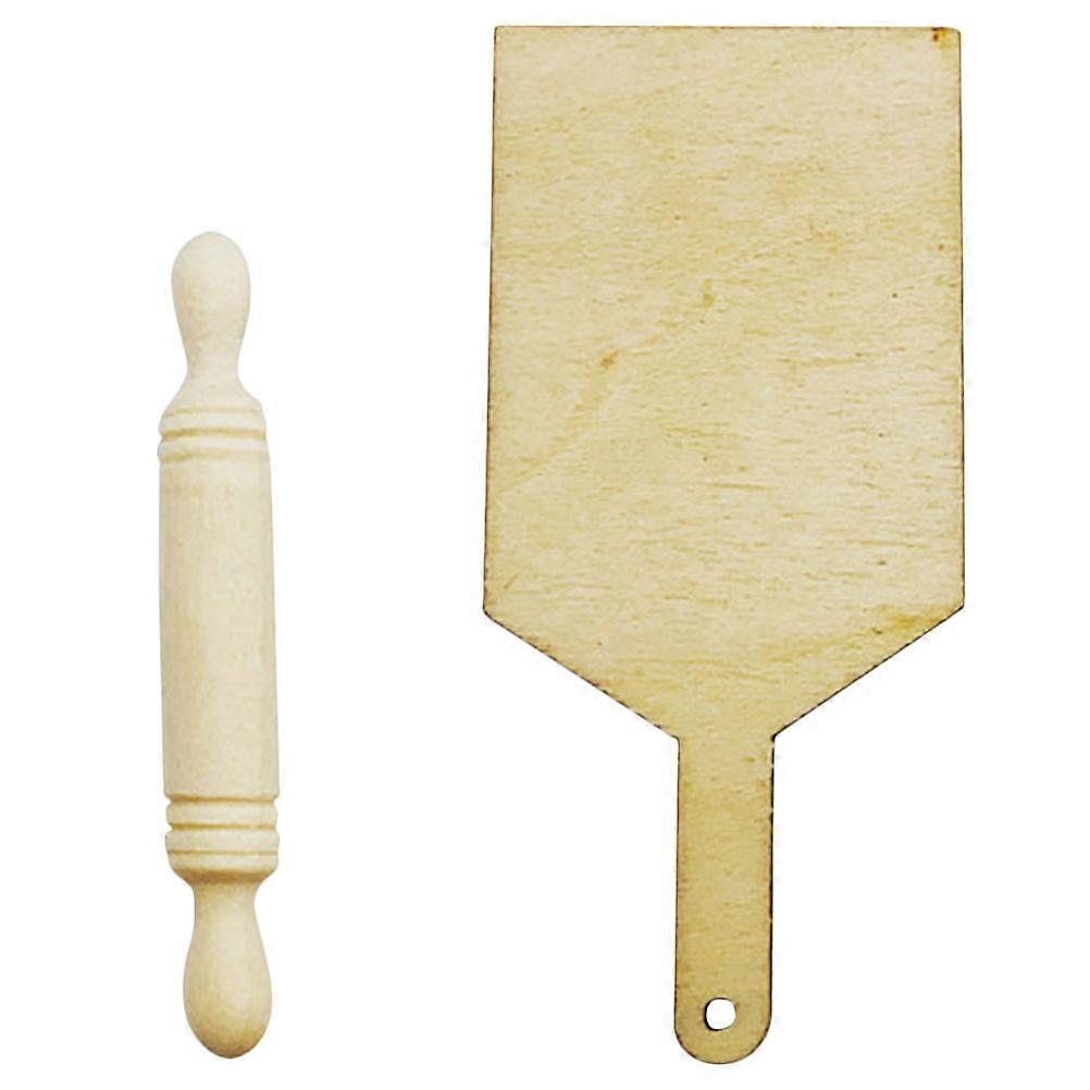 Craft Rolling Pin Simulated Mini Resistant Fake Rolling Pin Collectors Hobbyists Design 1 Set