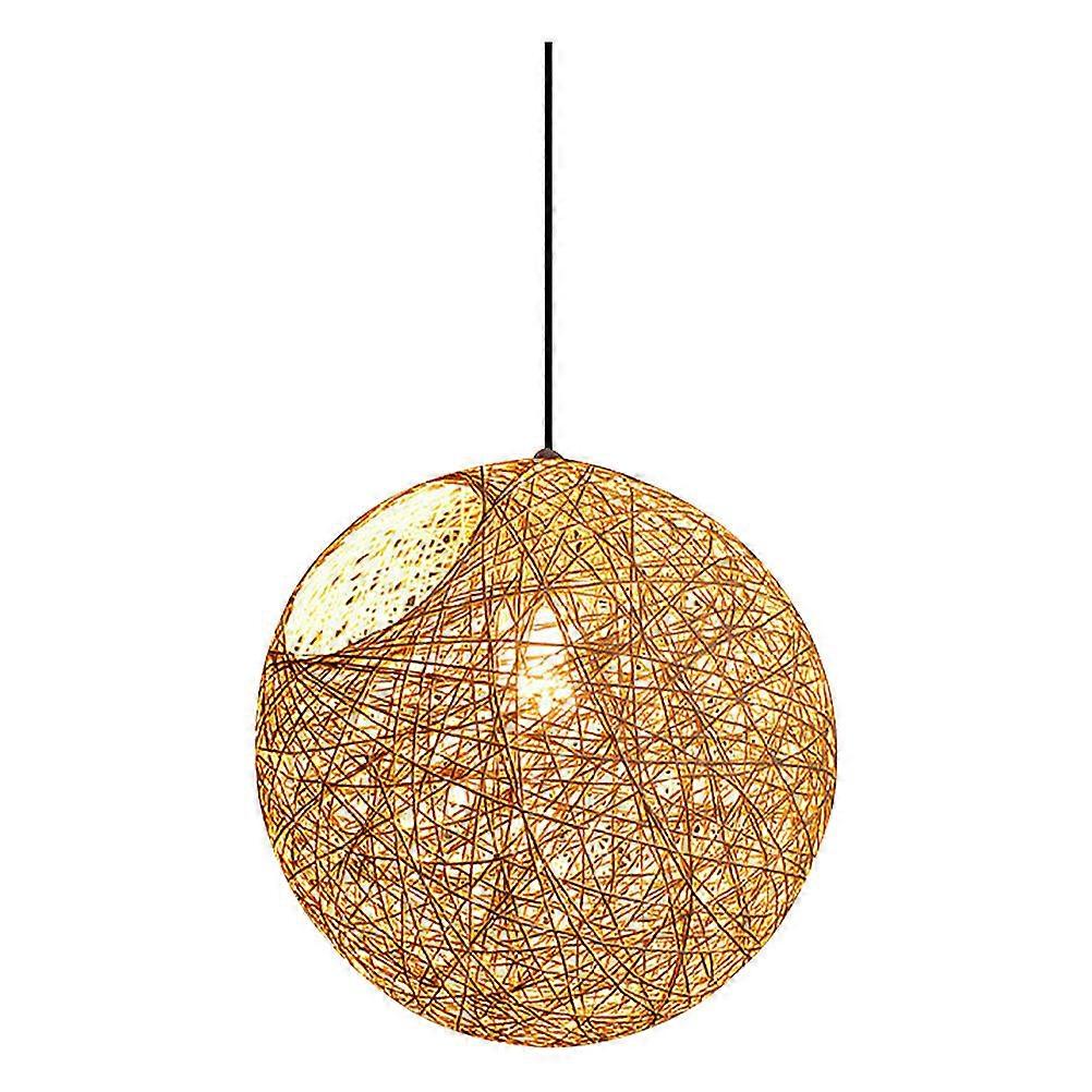 Hanging Rattan Ball Light for Lighting with 1Pcs Hemp Ball Ceiling Lamp