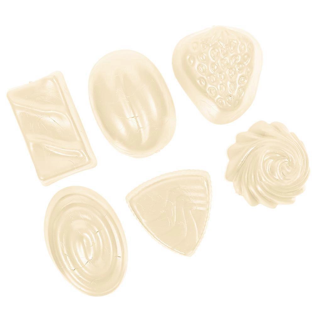 6pcs Realistic Fake Chocolate Display Models – Lifelike Props for Shop, Photography & Education – Fun Decor with Unique Designs and Various Shapes