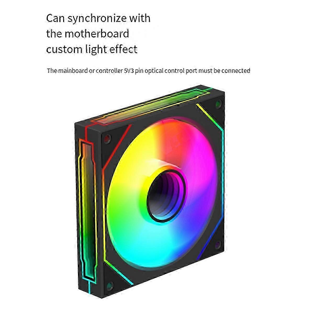 Chassis Cooling Fan Desktop Computer Host Cooling Fan Desktop Host Cool Lighting ARGB Chassis