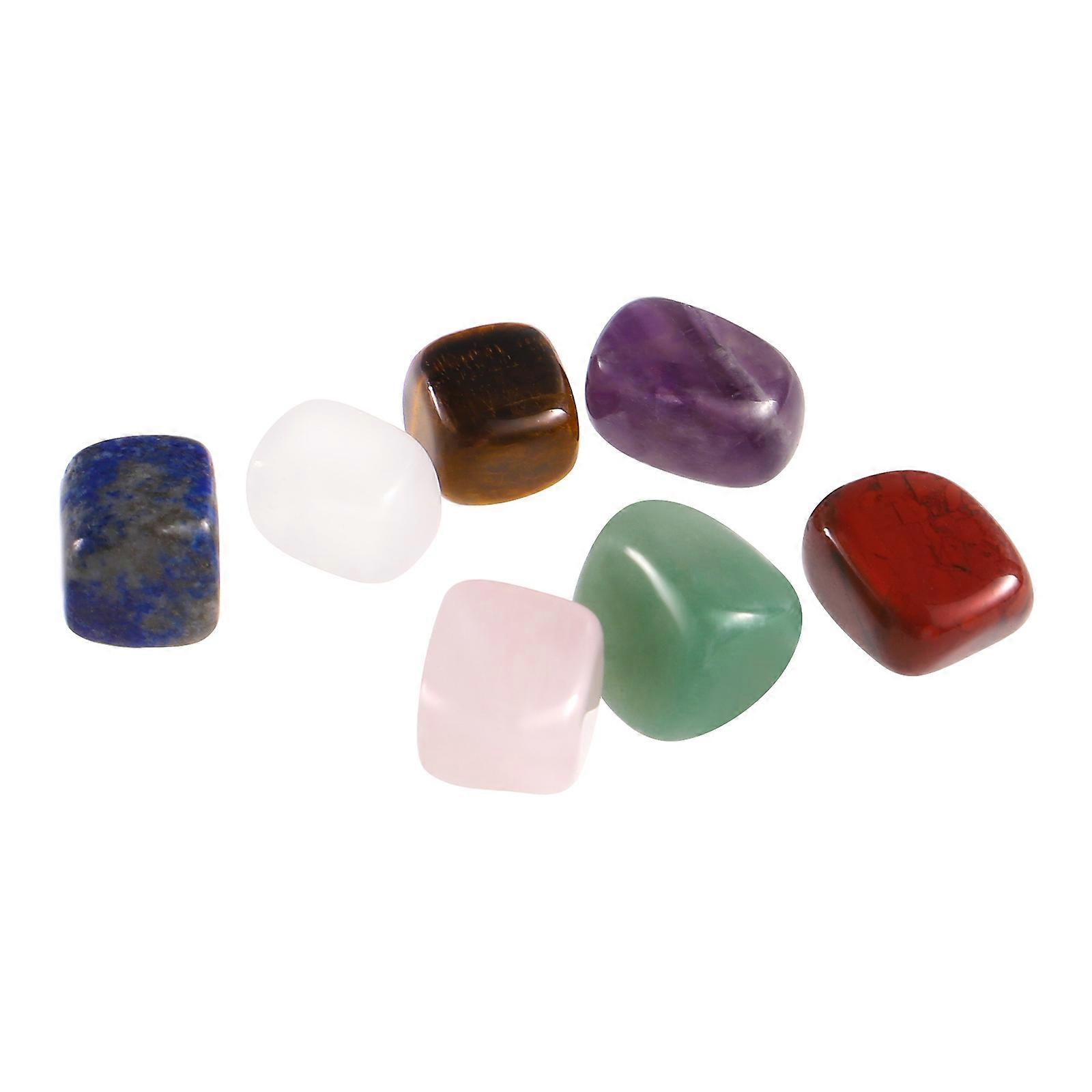 Chakra Crystals Stones Set of 7 Pieces for Decoration in Assorted Color and Irregular Shapes