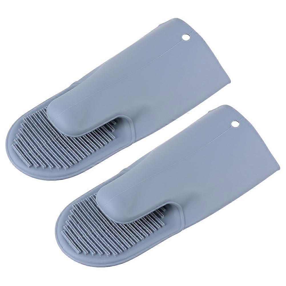 2Pcs Oven Mitts Baking Gloves Microwave Safe Mittens