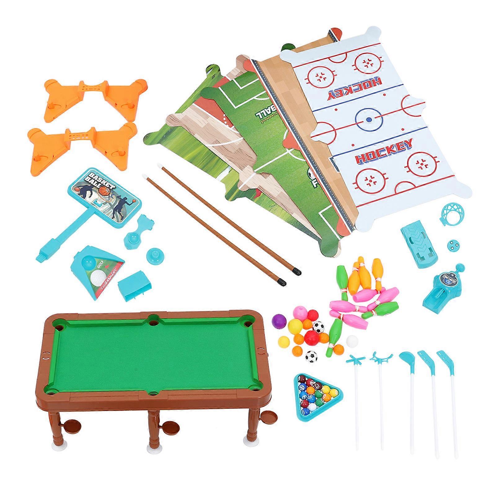 Billiard Table Game Toy Children Indoor Game Equipment Hand Eye Coordination Multi 1Set