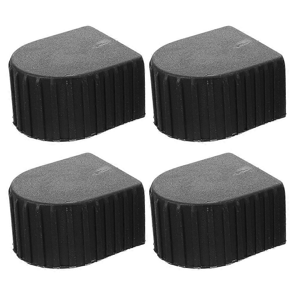 Black Plastic Ladder Feet Covers for Telescopic Ladders with Enhanced Stability and Easy Installation, 4pcs