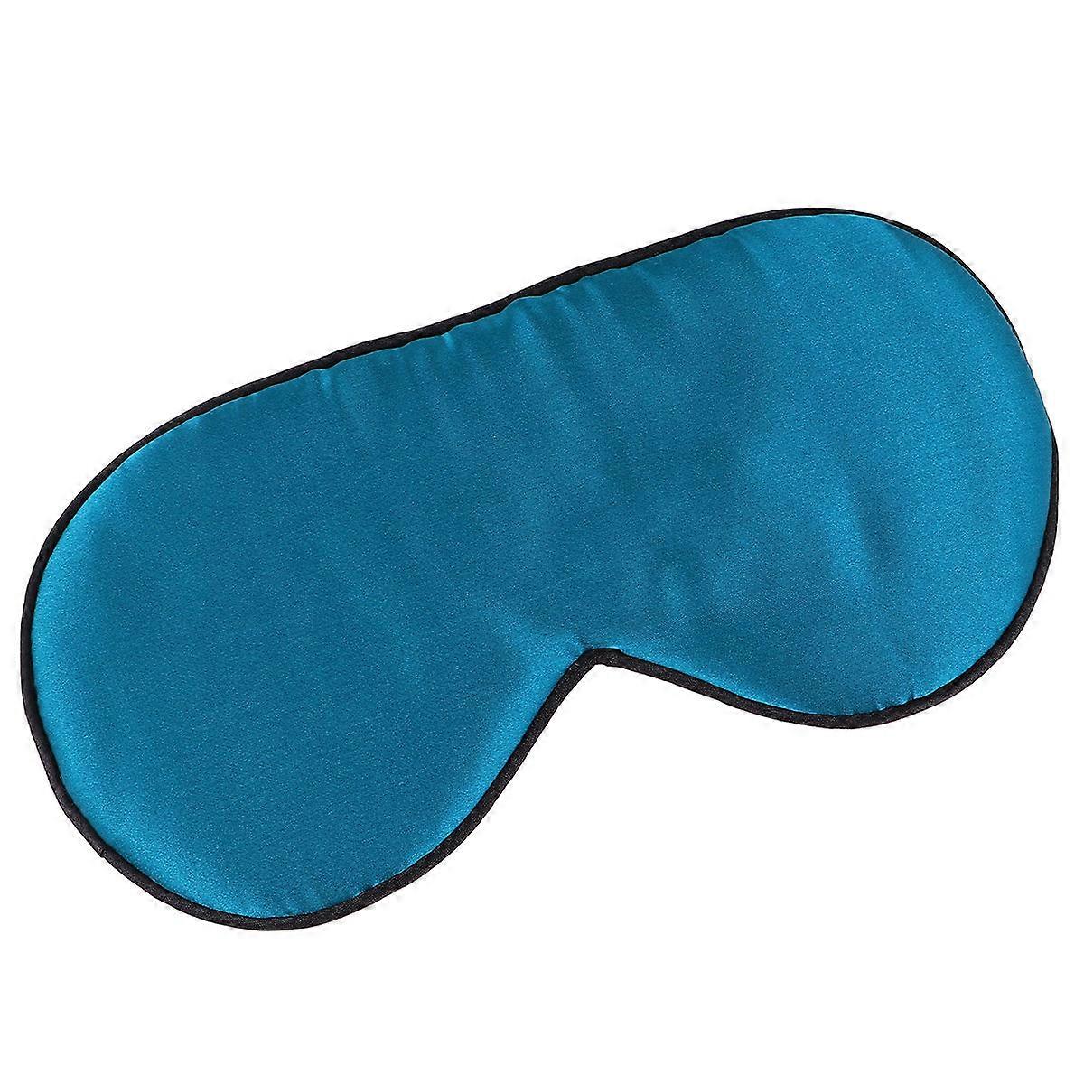 Comfortable Sleeping Eye Mask Blue Super-Smooth Elastic Strap 22x11x0.3cm 1Set