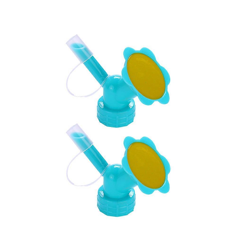 Assorted Color PP Double Head Sprinkler Nozzle for Watering Plants or Vegetables Size 2 Pcs