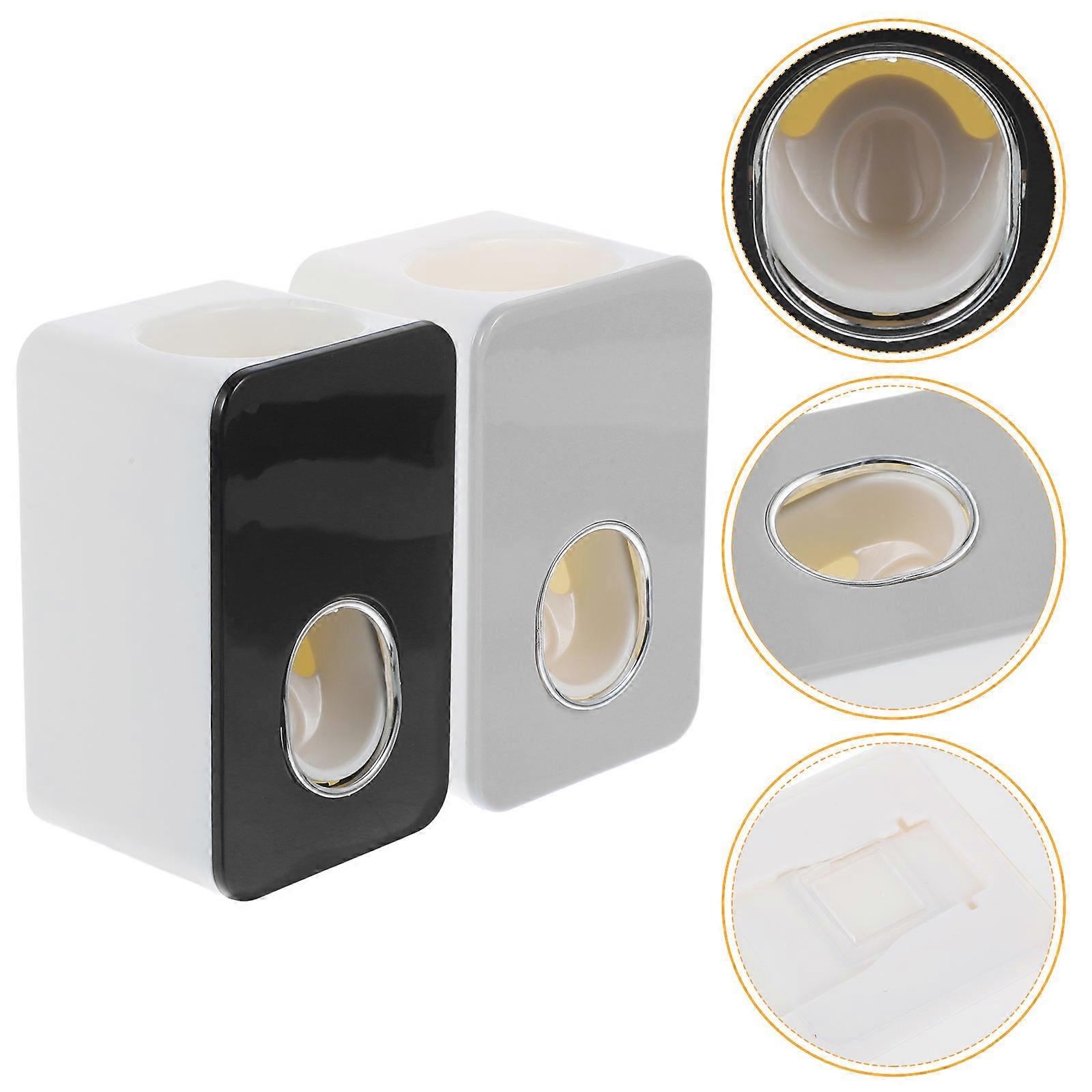 Automatic Toothpaste Squeezer Wall-Mounted Hands-Free Dispenser Use 11.00X7.00X6.00CM 2Pcs