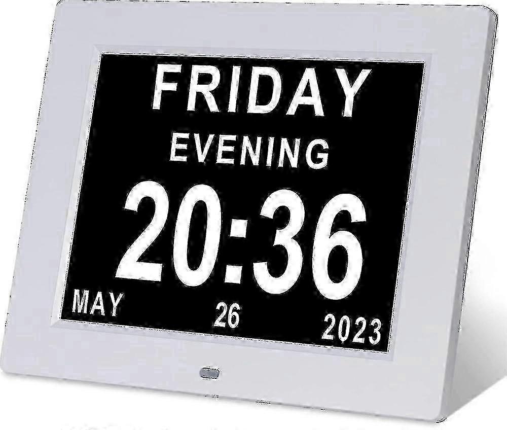 Day Date Clock für Senioren mit gut ablesbarem Display