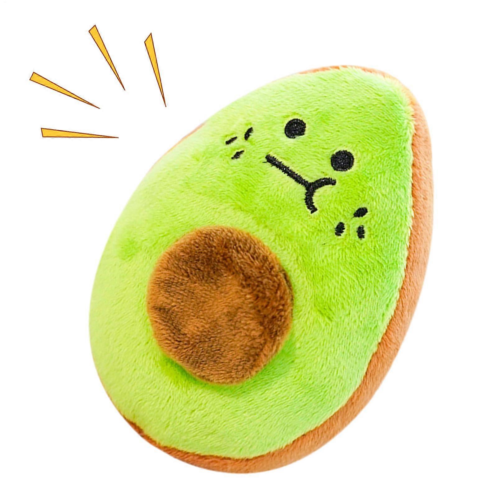 Plush dog toy  Soft fruitdesign toy with sound for puppies, indoor fetch, teething, travel, gifts.