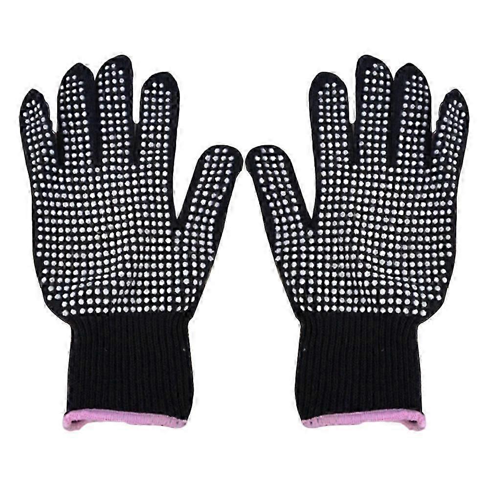 Luva de Ferro de Curling Luvas de Cabelo Luvas Profissionais à Prova de Calor Luvas Resistentes ao Calor Perm