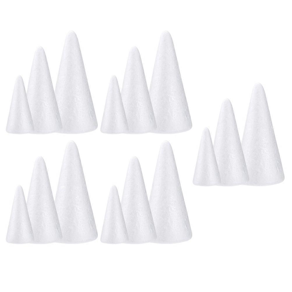 Foams Cones Cone Shape For Crafts Science Projects 15Pcs