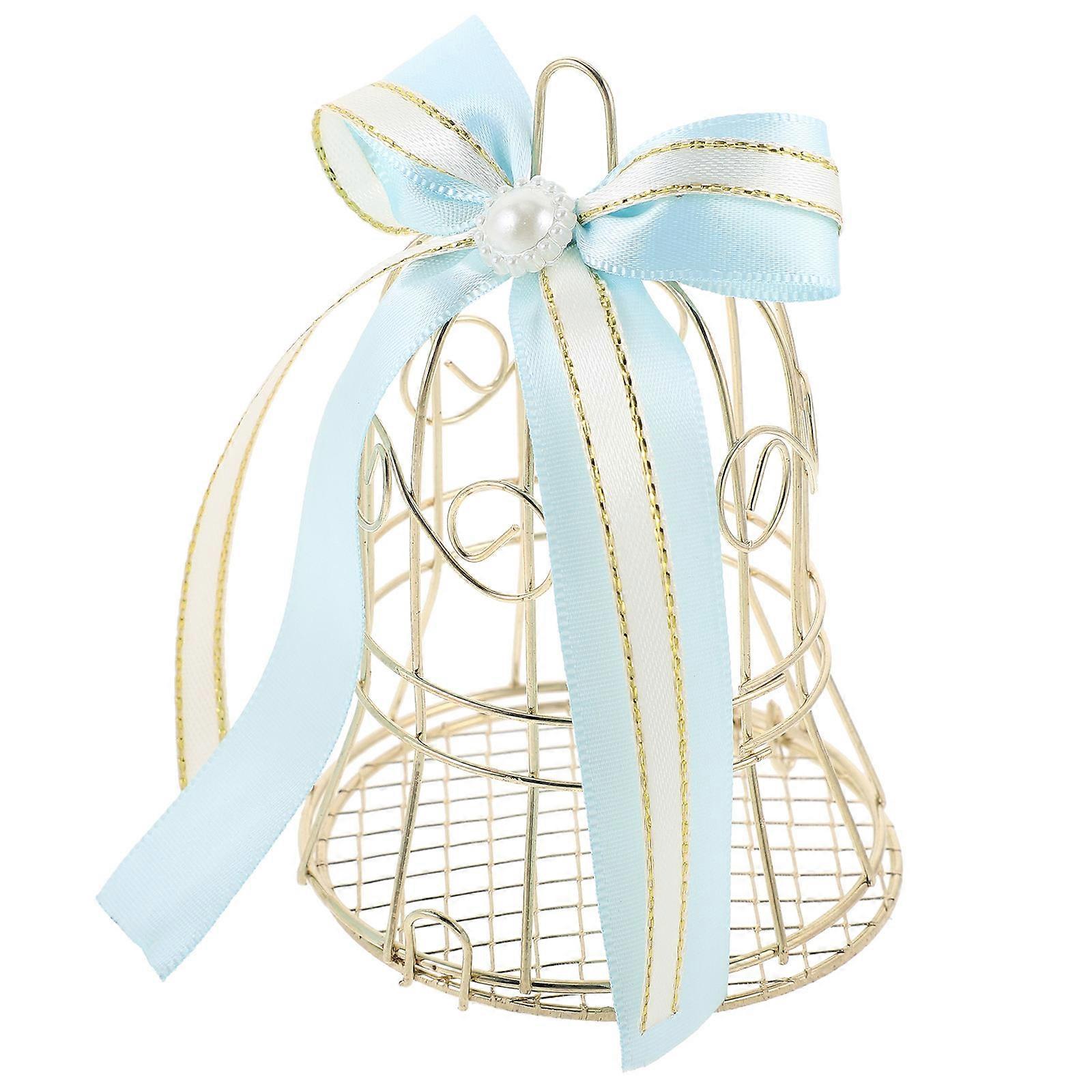 Candy Box Sky-Blue 7X7.5X10CM Tinplate Material Candy Packaging Boxes 1Set