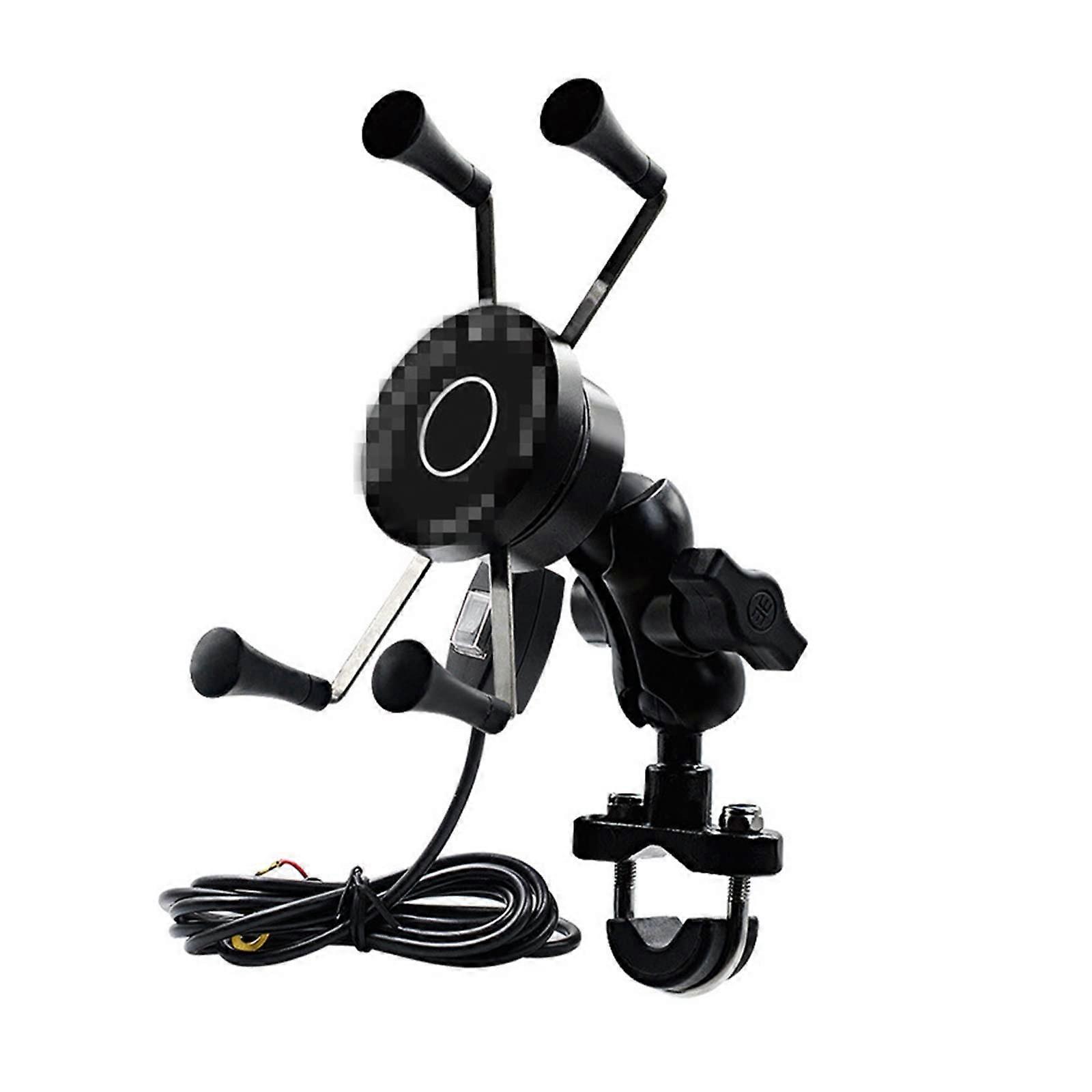 Waterproof Mobile Phone Holder for Motorcycle and Bicycle, Aluminium Alloy Handlebar Mount, Universal Compatibility