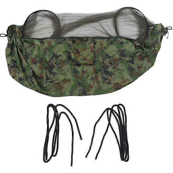 Hammock for Camping, 200 kg Capacity, Camouflage Color, Bed Net Design, Travel Hammock