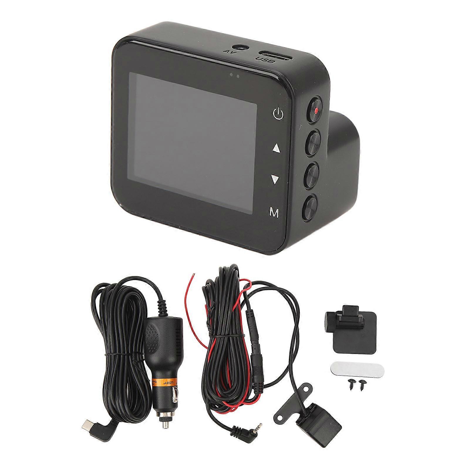 Front and Rear Dash Cam HD Night Vision Gravity Sensing 150mAh 1080P 2.0 in Color Display Dual Car Camera for Car