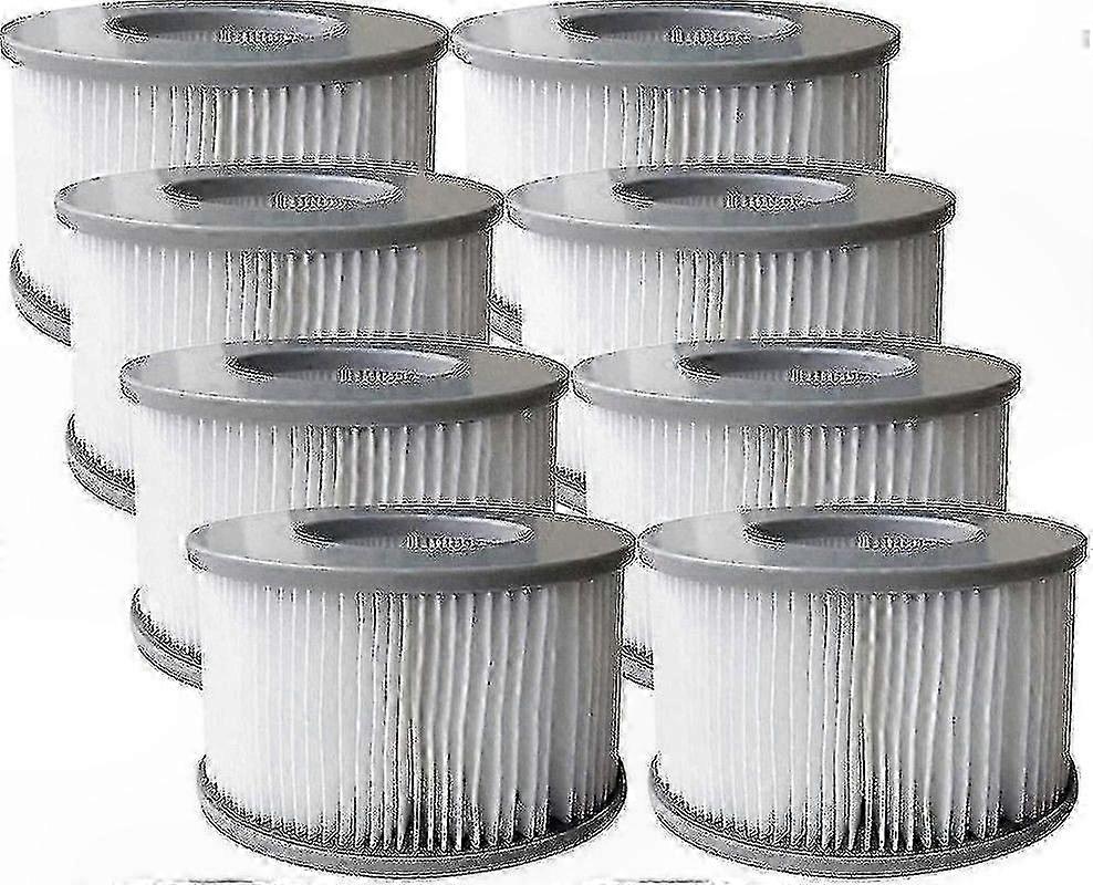 8-Pack Replacement Filter Cartridges for Inflatable Pools and Hot Tubs