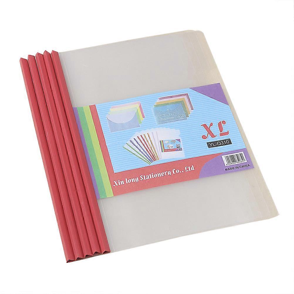 Presentation Binder Transparent Cover Sheet Non Slip Locking A4 Size 10Pcs