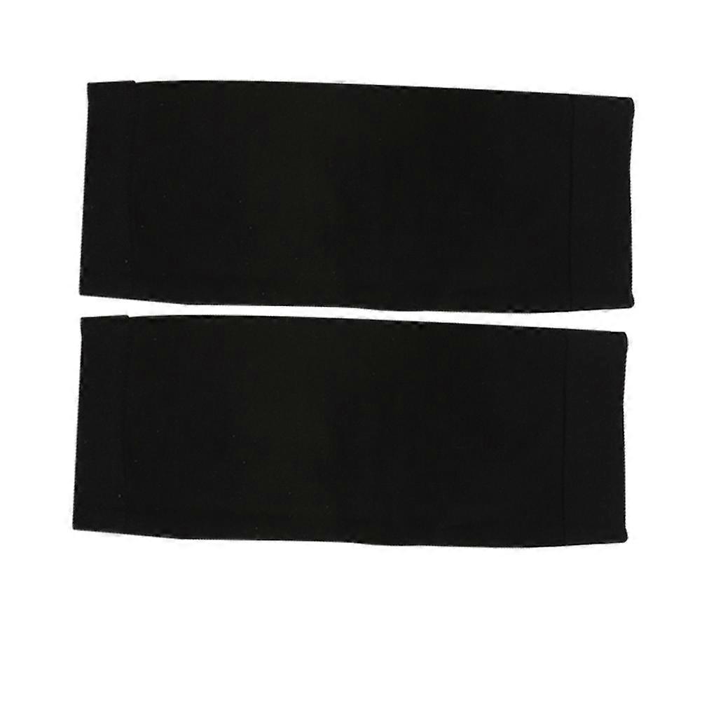 Black Comfortable Knee Sleeves for Sports Made of Cotton with Nonslip Glue Points Hygroscopic and Breathable 1 Pair
