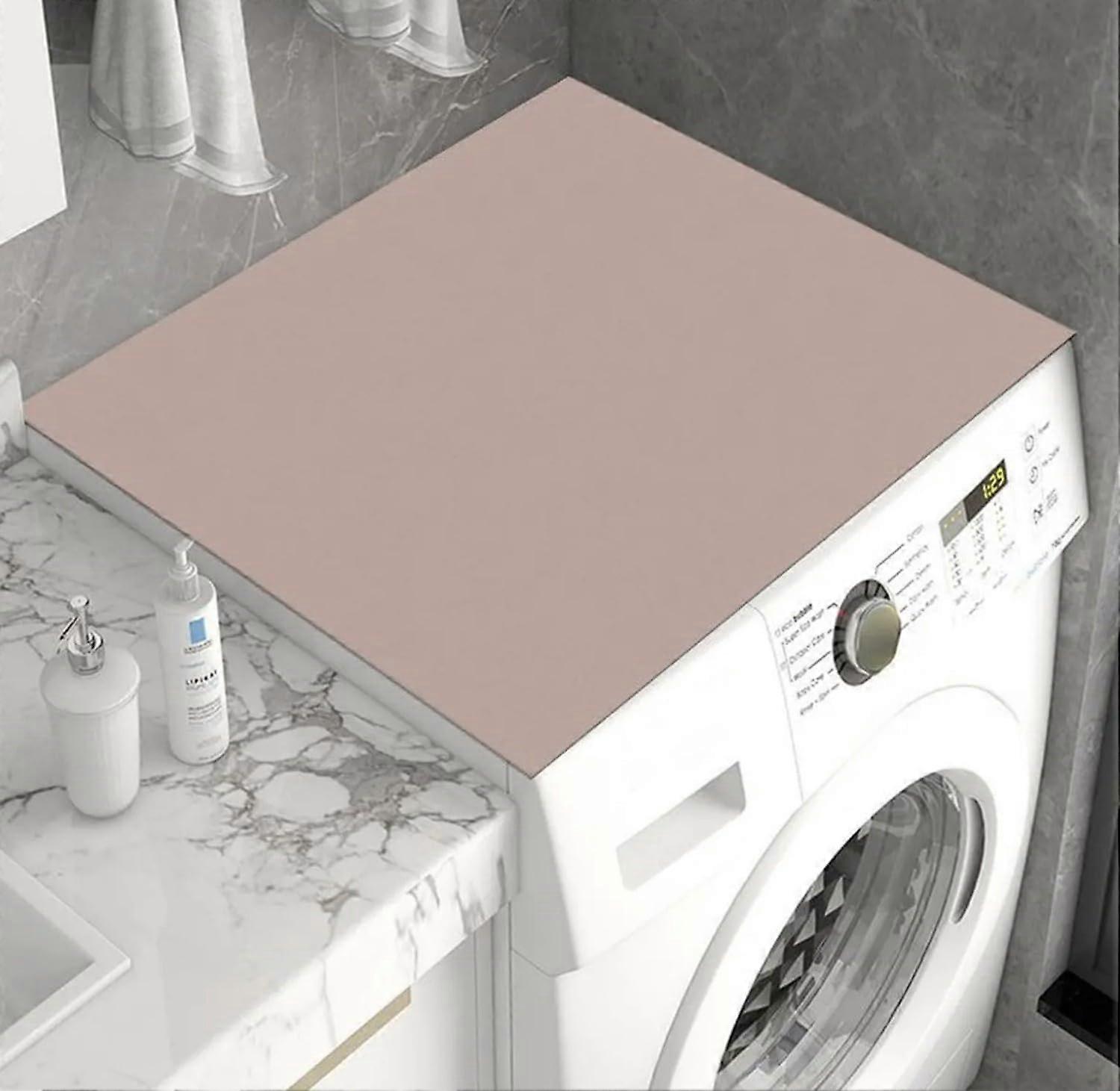 Washing Machine Mat and Cover, 50 x 60 cm, Top Loader and Dryer Protector, Compatible with Cabinets and Microwaves