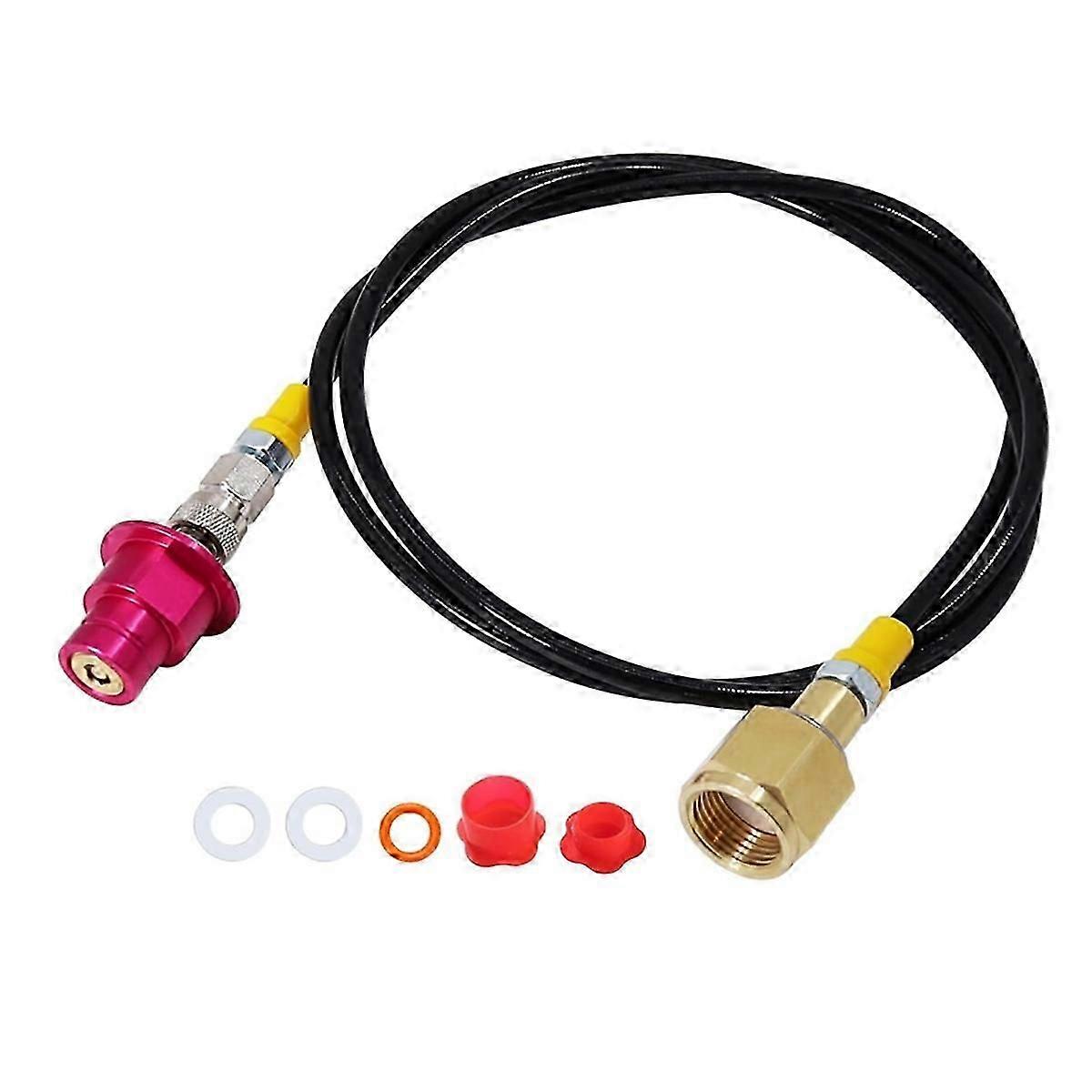 Machine Co2 Adapter Quick Connector Adapter Hose,60 Inch for Co2 Storage Tanks for Terra DUO Ar