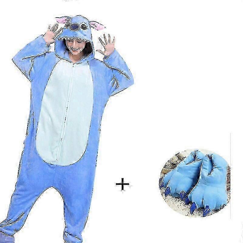Erkekler Pijama (xxl 180-200cm) Kigurumi Onesie Yetişkinler için Kadınlar Terlik Fermuar Hayvan Pijama Tek parça Pijama Cosplay Kostüm Hediye