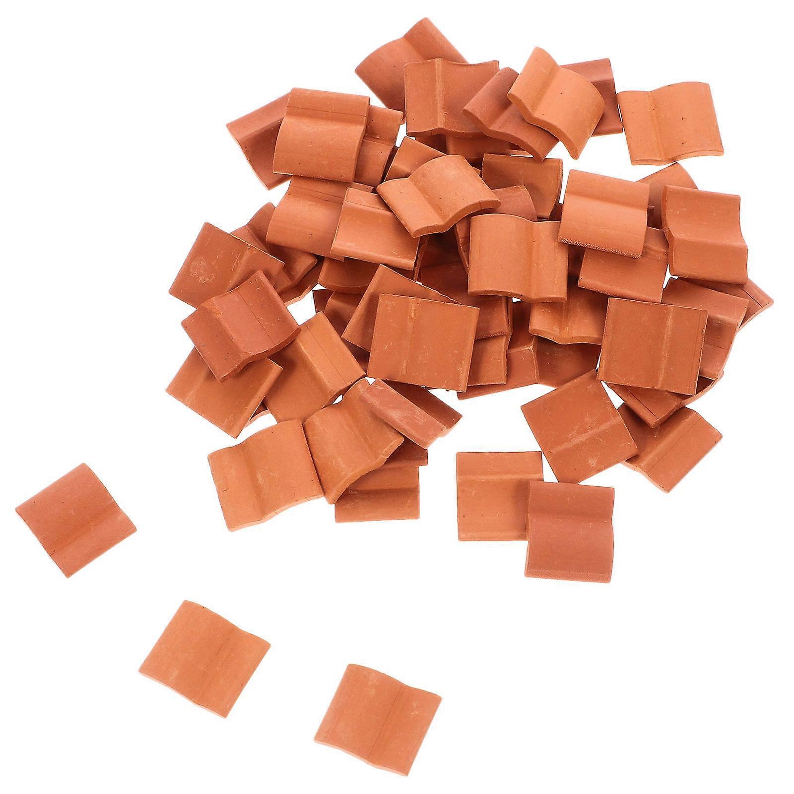60pcs Miniature Roof Tiles Model 1 Set