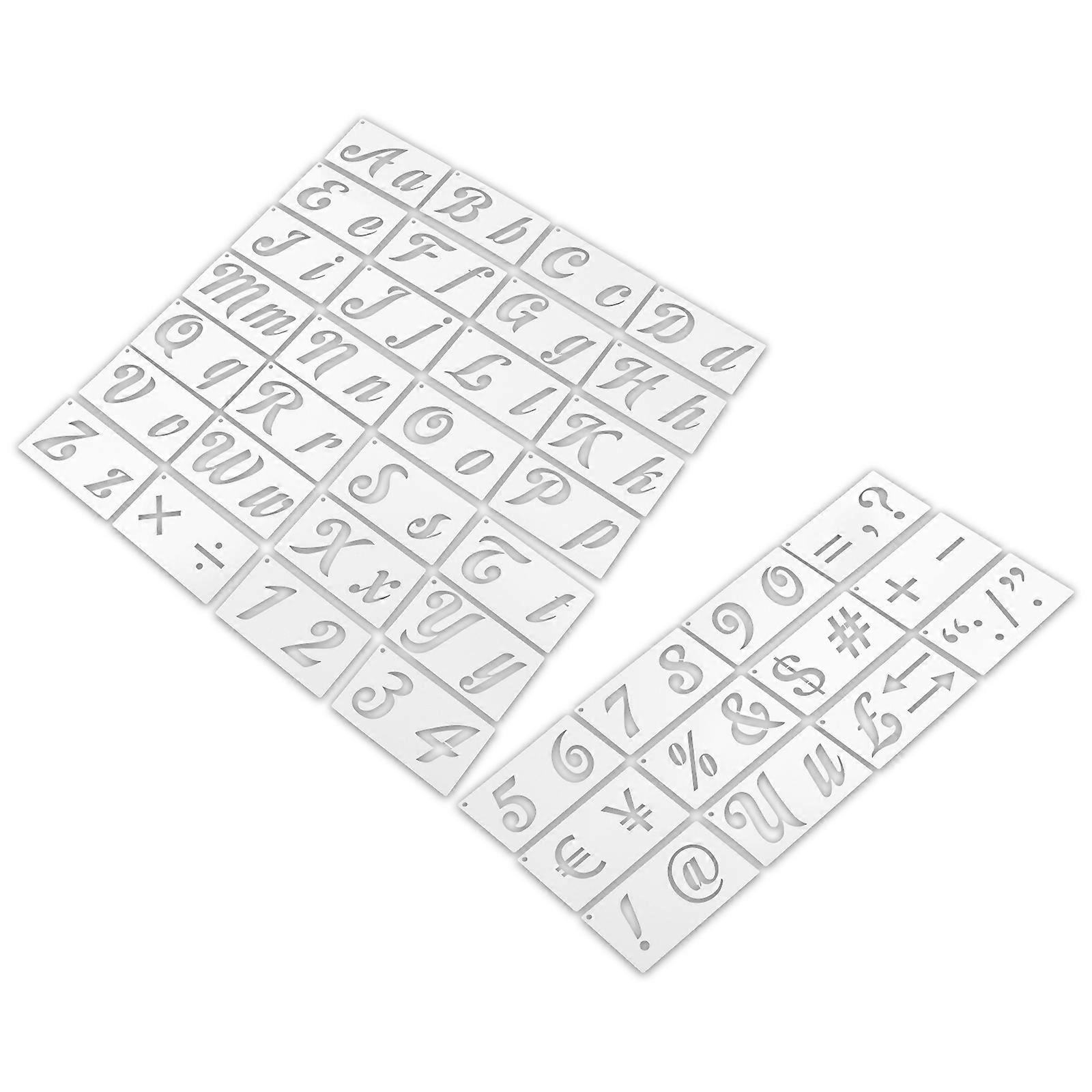 Craft Stencil Template 1 Set Painting Stencils For Crafters 17X10cm Durable PET Material 40Pcs