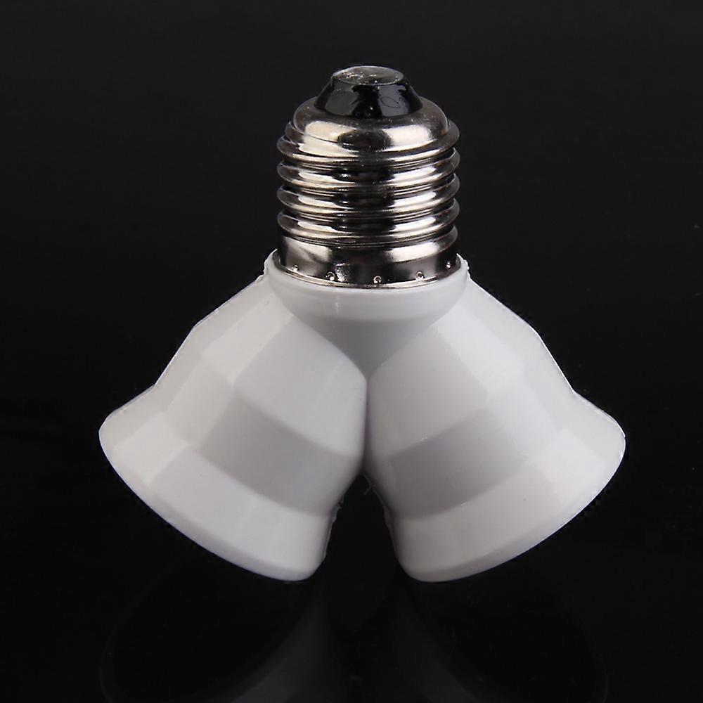 E27 Base Light Lamp Bulb Socket 1 to 2 Splitter Socket Adapter with Converter for Home Socket Bulb Holder Light E27 Socket