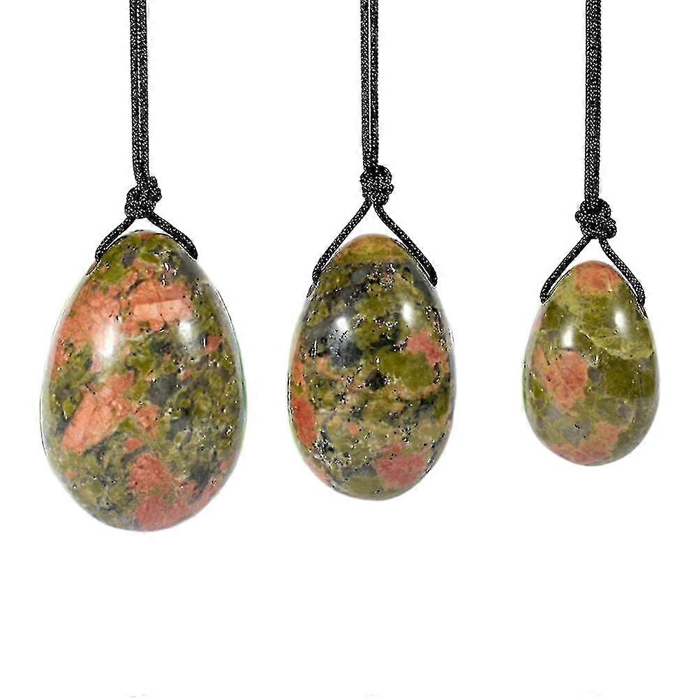 Unakite Eggs and Massage Stick for Women