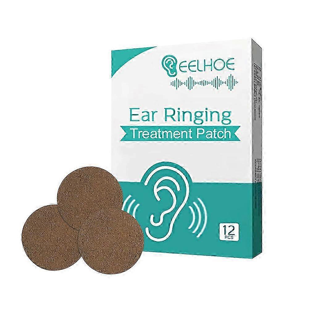 12PCS Tinnitus Treatment Patches, Effectively Reduce Ear Ringing & Ear Noise, Tinnitus Patches with Natural Ingredients, Improves Ear Discomfort