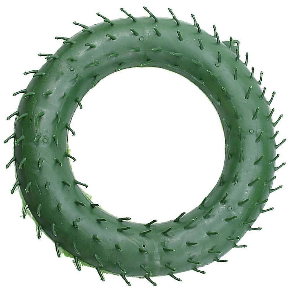 Green Plastic Wreath Frame for DIY Christmas Decor Shape Suitable for Home Garden Use