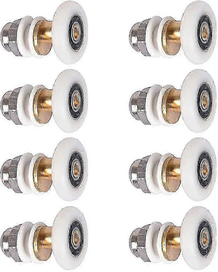 8pcs Shower Door Roller Wheels Replacement 27mm