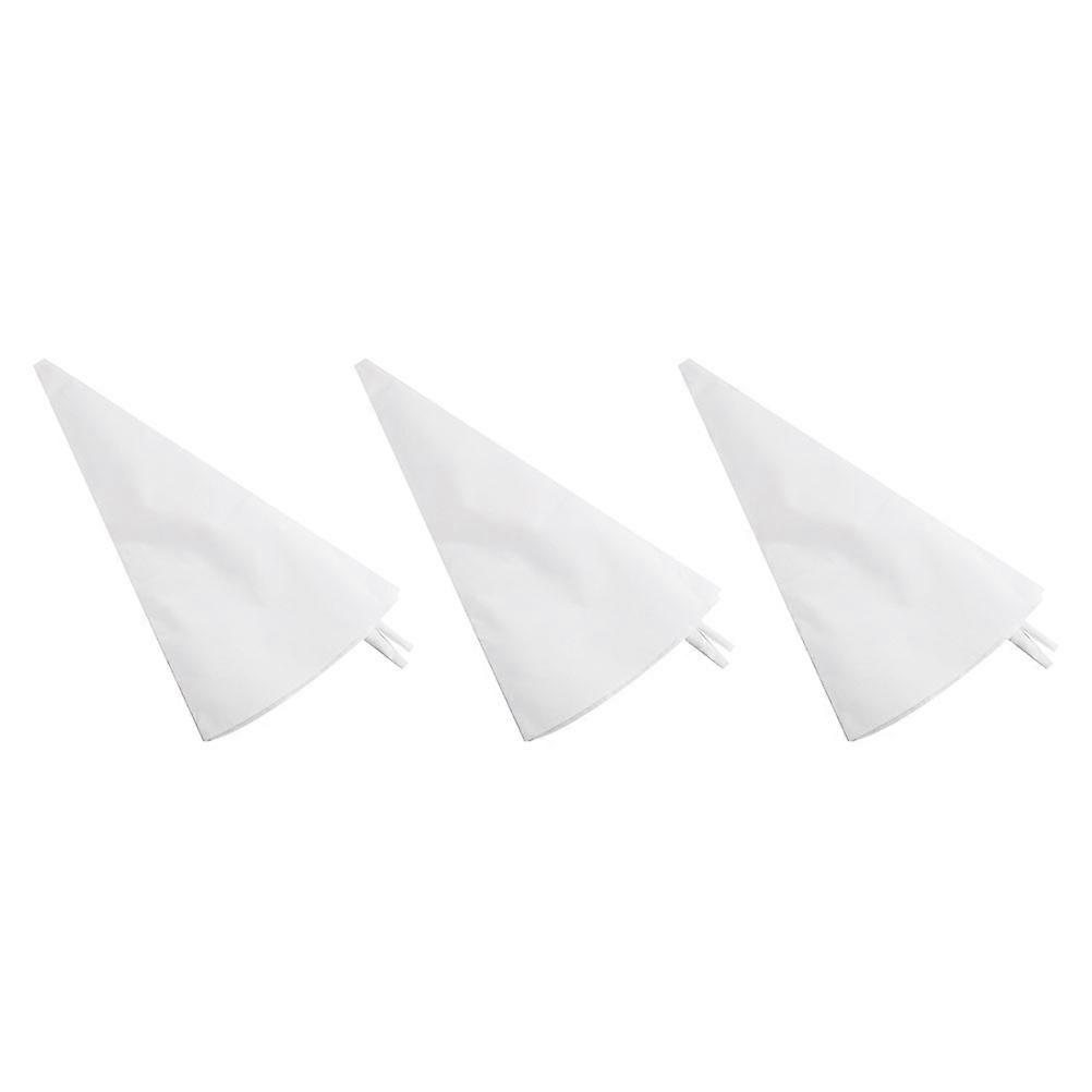 Reusable Pastry Bags for Baking Cake Icing Decoration Tools Made of Cotton Canvas White