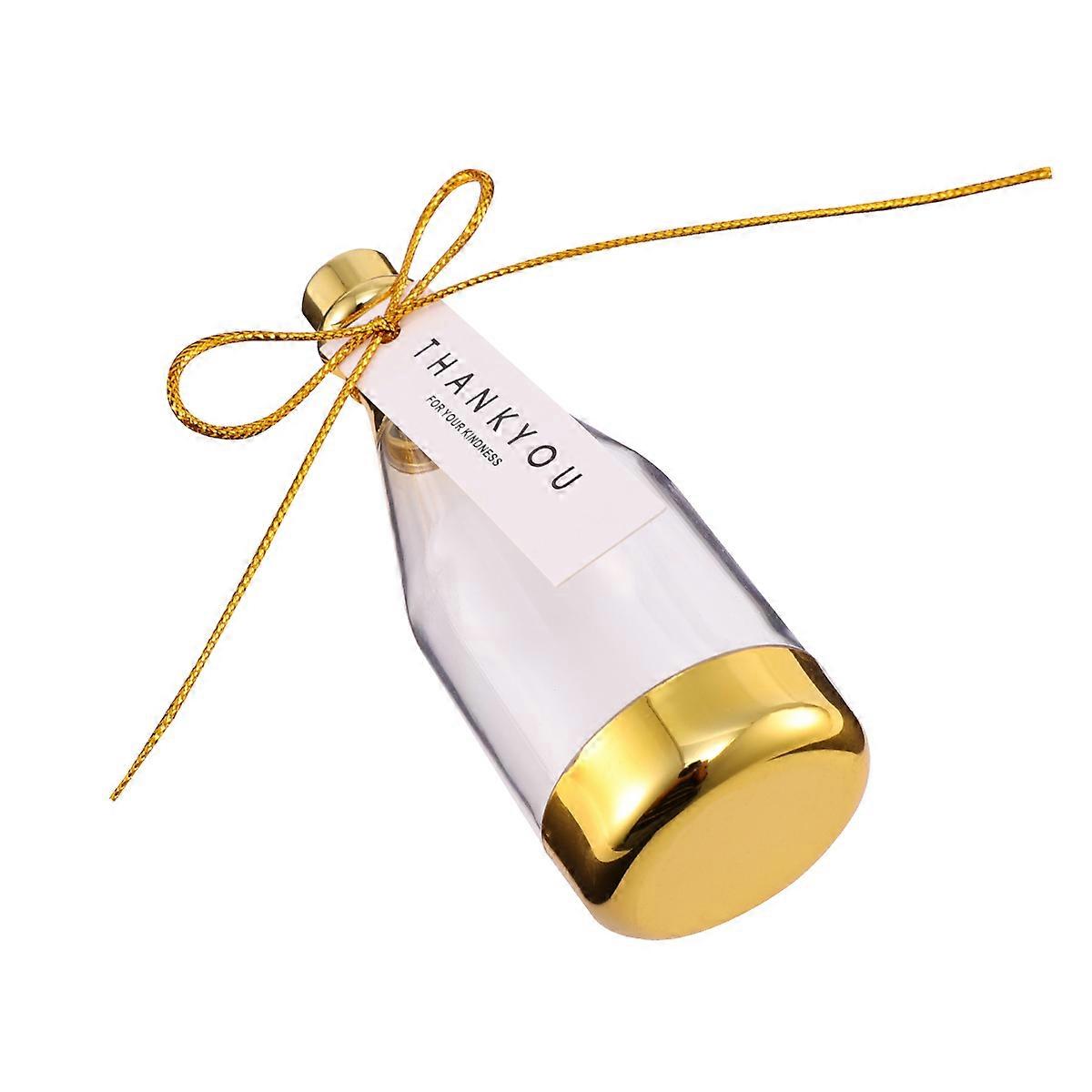 Mini Candy Containers With Lids Designed For Snack Preservation At Parties And Celebrations In Golden Color 6Pcs