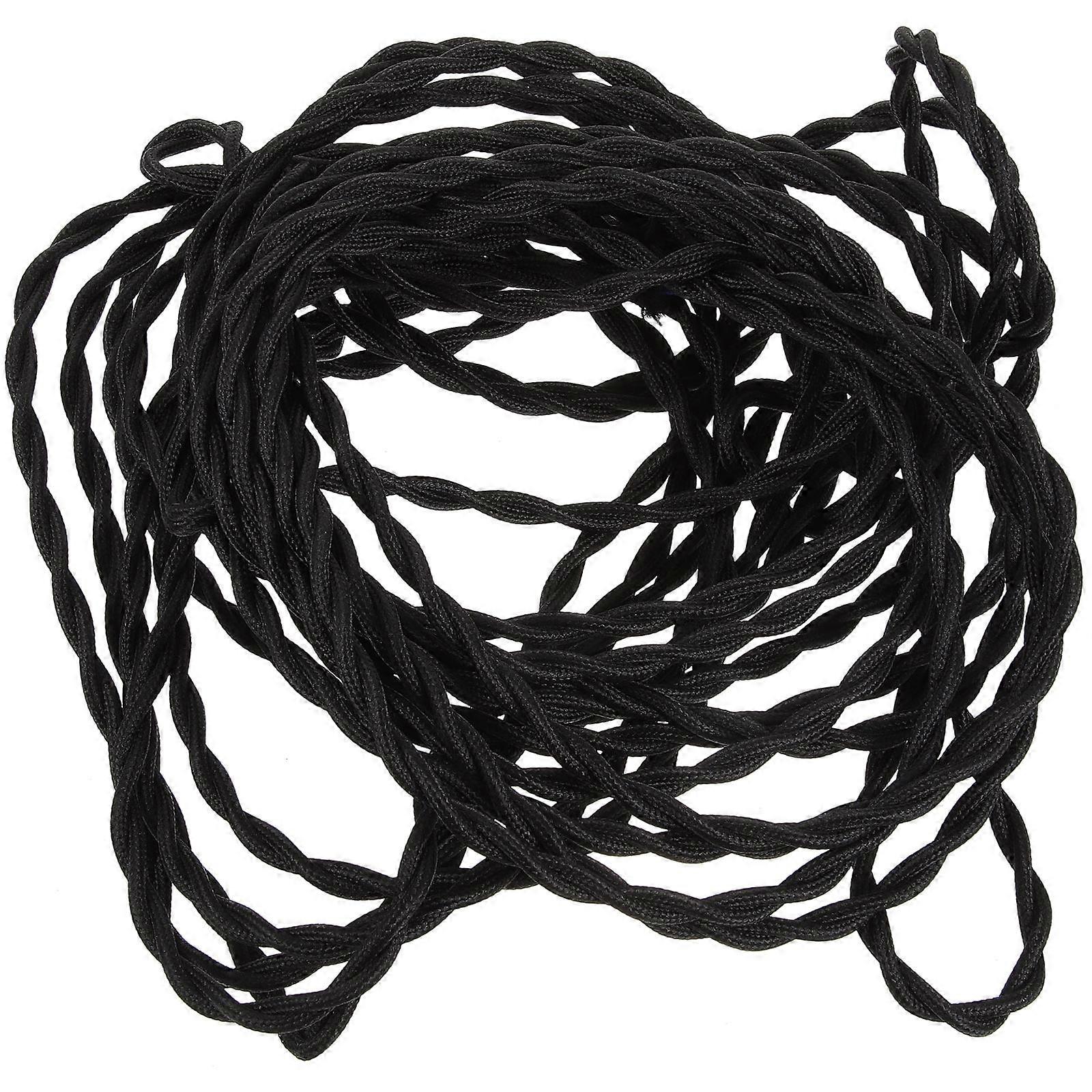 Electrical Wire Twisted Cloth Covered Cord Suitable For DIY Projects 10m Per Roll Perfect For Chandeliers 1 Roll