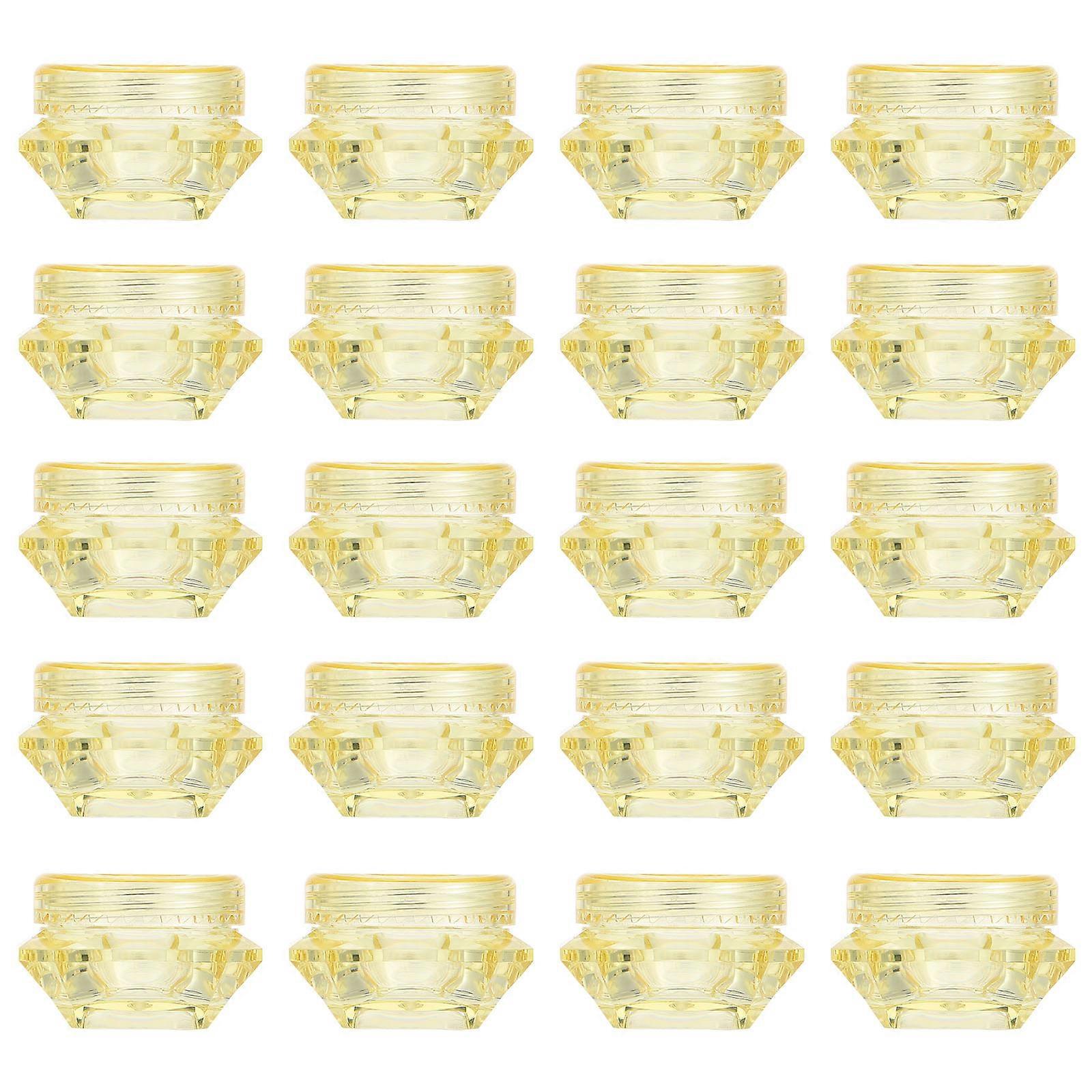 100pcs Compact Travel Storage Bottles Refillable Leakproof Cream Containers Durable Design for Cosmetics Lotion Holders Outdoor Use Sample Pots