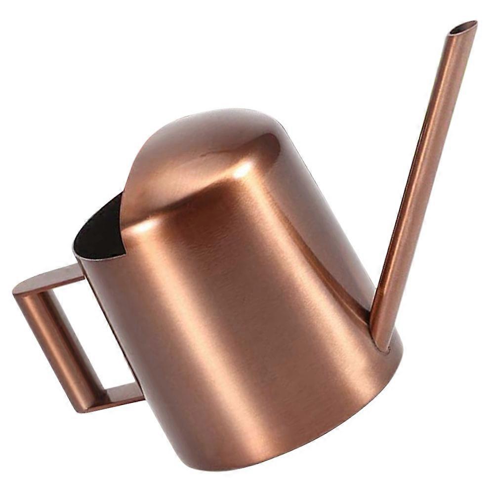 Indoor Plant Watering Can Long Spout Watering Pot Practical Design Light Brown 300ml 1Set