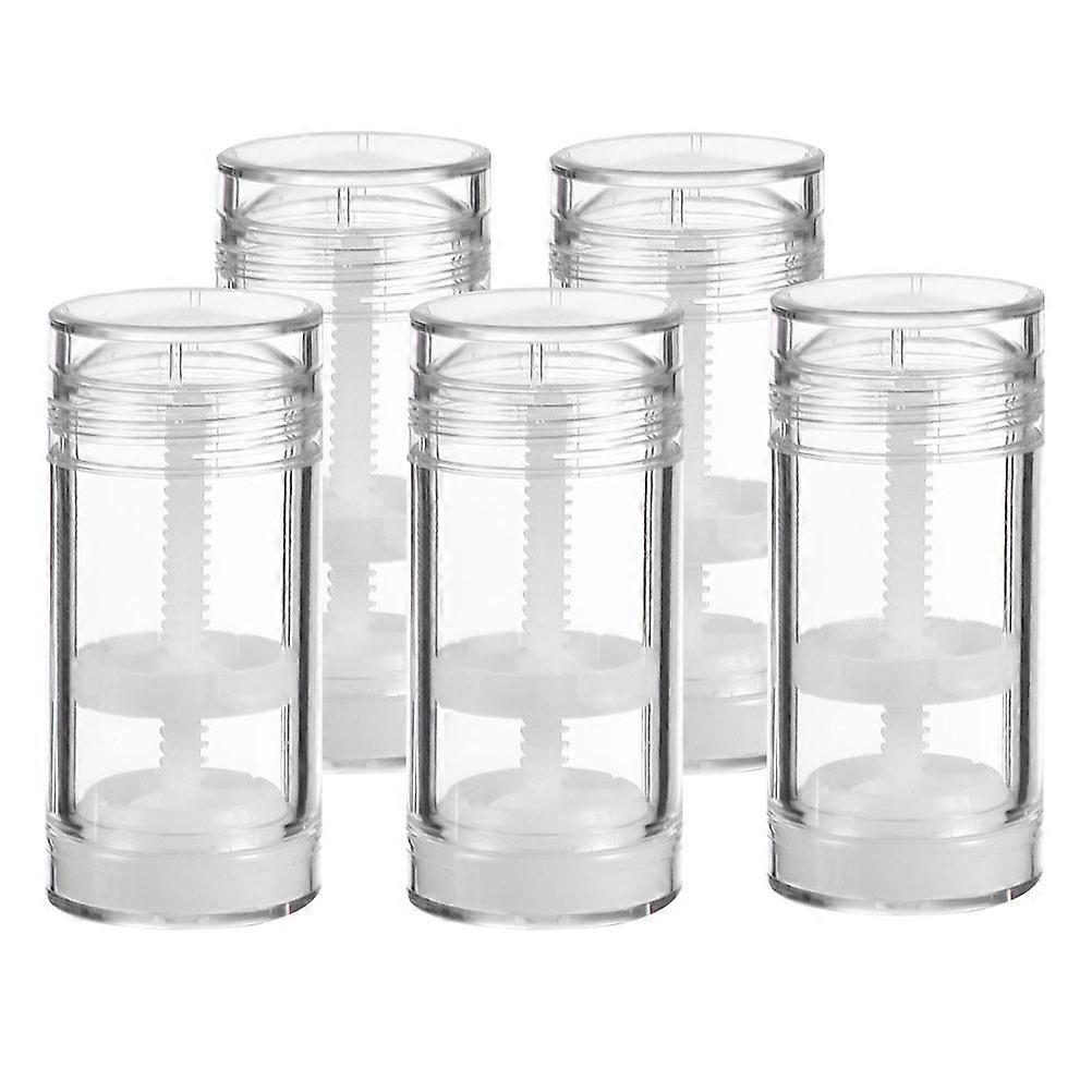 5pcs Rotating Cream Container, Refillable Durable Empty Bottles for Toiletries & Cosmetics, Leakproof Design for Travel & Home Use